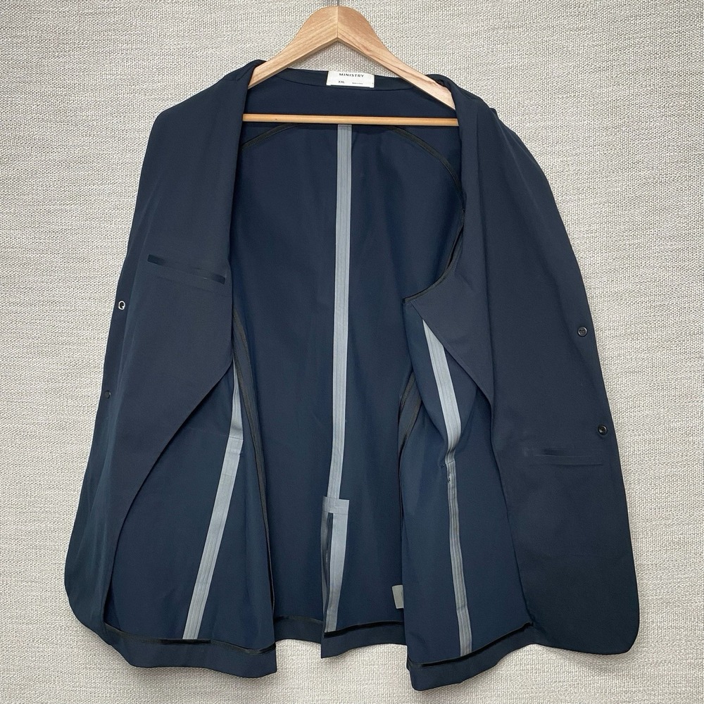 Ministry of Supply Aviator Blazer Sport Coat XXL Mens Performance Navy - Picture 4 of 9